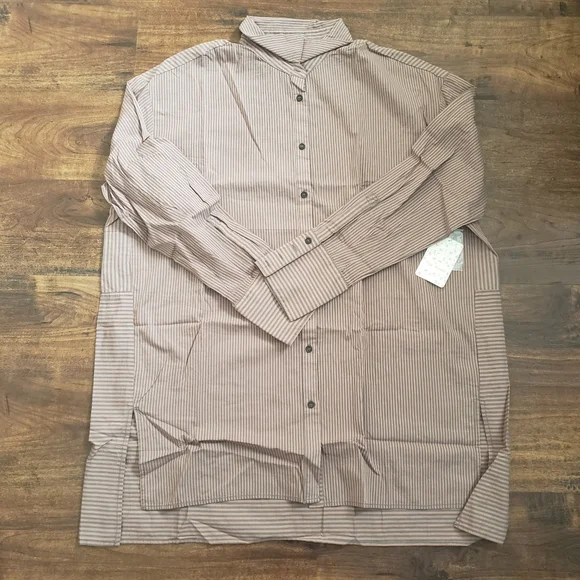 Free People Lakehouse Button-down Shirt Sz M - Picture 10 of 11